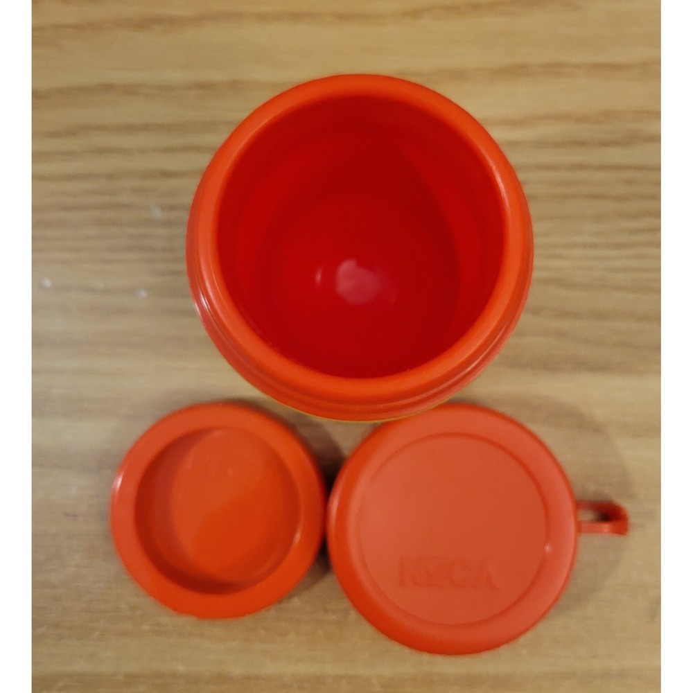 Vintage 2000 NECA Bart Simpson 6 Degrees of Separation Metal Thermos Orange Lid - Picture 5 of 6